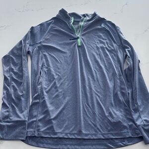 Vineyard Vines Gray Kids Polo with Green Accent